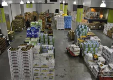 The space used for cash and carry is well organised by category of produce