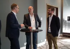 (From left to right) ..., Etienne Vennink (middle) from ADB Cool Company and Kasper Martin Hansen (right) from Agro Merchants Group.