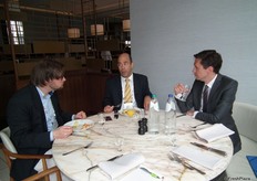 Andre van der Wiel from Tacler, Jose Antonio Gomez Bazan from Camposol Trading and Julien Marcilly from Coface.