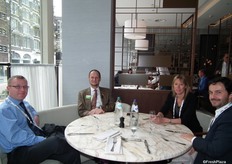 Tommy Leighton, The London Produce Show, Bryan Silbermann, PMA CEO, Linda Bloomfield, Producebusinessuk.com and Philipe Ferreira from Luis Vincente, S.A.