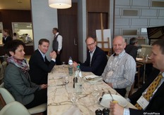 Visitors enjoying the networking lunch.