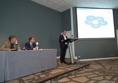 (From left to right) Jacco Vooijs, Manager QA/QC, Royal Fruitmasters, Peter Verbaas, Secretary of the Board of Directors and Vice President, Frugi Venta and Dr. Leon Mol from Ahold.