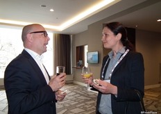 Rene Hanssens, Sectormanager Agro Food, Rotterdam Partners, and Phaedra Veenendaal from Innovation Quarter.