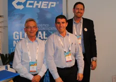 Brett Woolley, Paul Anderson, Adam Pfeiffer from CHEP Australia. CHEP also found a solution to ship an oversupply of avocados from New Zealand to the US in a hurry.
