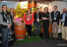 Sam Robson (CEO), Katie DeVilliers, Nicole Lenske, Sarah Huntley, Brenda Walker (GM, Corporate Marketing), Andrew Francey (GM Communications), Duncan Lamont at One Harvest. We loved the bright colours and fresh look at the One Harvest stand. The team were all smiles for us. Fantastic job!