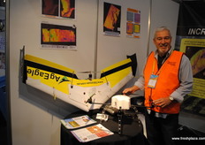 Phil Lyons - FALCON UAV Stand. Phil also gave a presentation during the day, and happily shared the details of the Ag Eagle. He talked about what drones will soon be capable of and how they help growers anticipate diseases and measure plant health - including measuring moisture content in what they photograph!