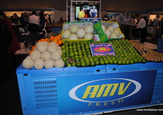 Fresh citrus and produce on display from AMV.