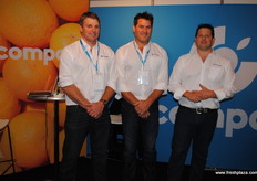 Brett Ash, Grant Kurian and Ben Aldridge - The Compac Stand.