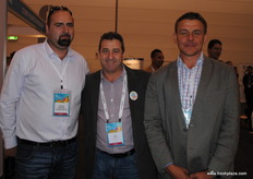 Michael DeAgostino (Ten Farms), Tony Dorria (Hydro Produce), Peter Cull (Ten Farms).