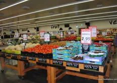All fruit and veg in the store is Ozzie grown, except kiwis from New Zealand. If the fruit or vegetable is not in season then it is not in this store.