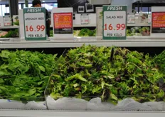 Customers can also 'pick their own' leafy greens.