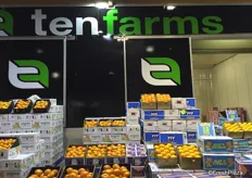 Ten Farms with big range of citrus. There has been a lot of mandarins on the market this season and prices have suffered.