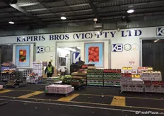 Kapiris Bros have big space on the market, here they were just clearing up for the day.