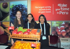 Nadine Caillaux, Ines Gamarra and Joanna Meza - Peru trade and investment office.