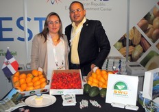 Sabrina Compres and Samuel Villalona - SWG Dominicana SRL. They are grower and exporter of fruits and vegetables exporting to mainly USA, Canada, Europe (UK). With a portfolio of more than 60 different products.