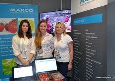 The lovely Marco ladies - Becky Hart, Kathryn Baily and Mandy Hart.