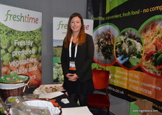 Lydia Sweeny at the FreshTime stand.