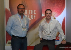 Riaan Swart and Dewald Brand at the Dole stand.