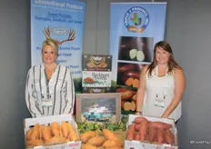 Triple J Produce promoted the sweet potatoes from North Carolina. On the right side Kristi Hocutt