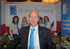 Arie Barendregt of De Jong Packaging. This company starts an office in the UK this years and is very positive about the British market
