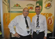 Meir Ben-Artzy and Eran Nadler from Mor International. At the moment they sell the fruit from South Africa.
