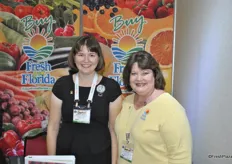 Elise Price from Arvila (an exporter form Florida) and Debra May from Fresh from Florida