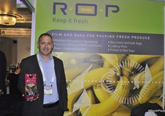 Gal Wollach from ROP promotes a special packaging to keep produce longer fresh