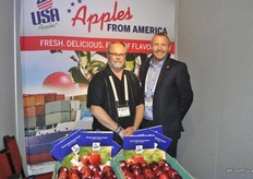 James Allen and Iain Forbes promoting Apples from America