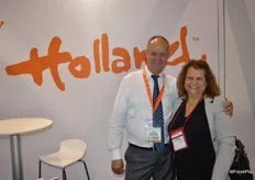 Ger van Burik with Holland Fresh Group and Janet Coldebella with KLM Cargo.
