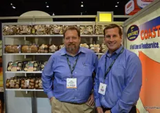 Mike O'Brien and Mike Stephan from Monterey Mushrooms have a nice collection on display.