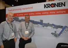 Johannes Gunther and Juan Lindmayer representing Kronen's food processing equipment.
