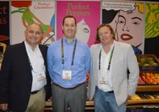 Mark Cassius, Matt Mandel and Brett Burdsal with SunFed Perfect Produce. In the past year, the company has made the move from bulk into retail and consumer packaging.