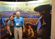 Karen and Bob Lynch, representing Bella Blanca. Karen offered samples of the new harvest of premium white potatoes from California. Delicious!