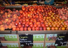 "The suppliers of these nectarines and pluots, Trinity Fruit and Wawona respectively, have received a "Best" rating."