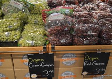 Organic grapes, sourced from Anthony's Vineyard in California.