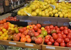 Selection of heirloom tomatoes