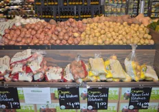 Collection of organic potatoes. Sourced from TD Willey Farms and Cal-Organic, both in California.