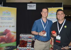 Gino DiBuduo with SunWest Fruit Company and Vincent Ricchiuti with Enzo Olive Oil.