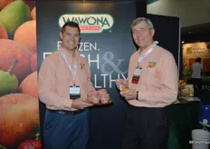 Blake and William Smittcamp with Wawona Foods. The company specializes in peach products.
