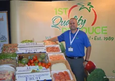 Victor Wilcox with 1st Quality Produce.