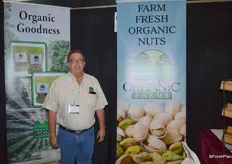 Mike Braga with Braga Organic Farms. The company specializes in nuts and as the name suggests, it's all organic.