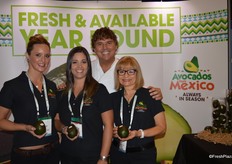 Amber Rosen, Alessandra Bottini, Chef Mark Garcia and Marilyn Dompe, representing Avocados from Mexico. The chef's chocolate avocado truffles were very popular.