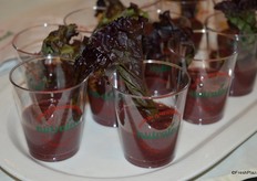 A new product from Coastline farms: Purple Reign smoothies.