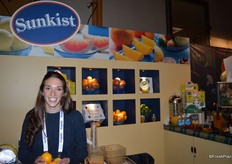 Joan Wickham with Sunkist.