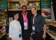 Miki Hackney, Lena Adebowale and Mark Frey with Melissa's / World Variety Produce.