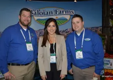 Richard Cowden, Sierra Lopes and Jay Angulo with Baloian Farms.