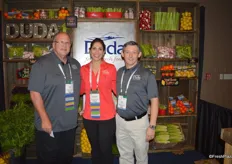 Rob Steitz, Jessica Davi and Jeffery Goodale with Duda Farm Fresh Foods.