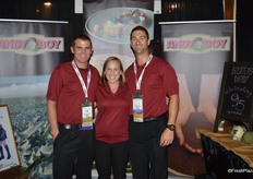 Greg Heinz, Amy Rose and John Scherpinski with D'Arrigo Brothers of California.