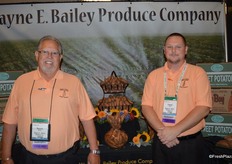 Showing sweet potatoes: Ronnie Mercer and Tim Nealy with Wayne Bailey.
