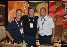 Chris Puentes with Interfresh, Jack Potter with Simply Fresh Fruit and Craig Smith with Interfresh.